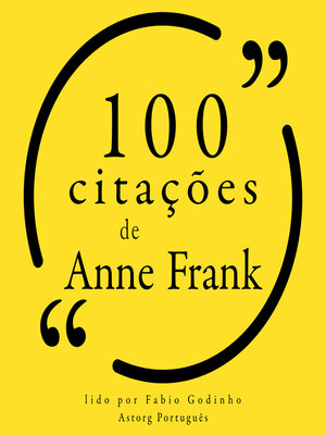 cover image of 100 citações de Anne Frank